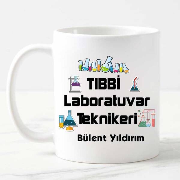 Tıbbi Laboratuvar Teknikerine Hediye Kupa Bardak