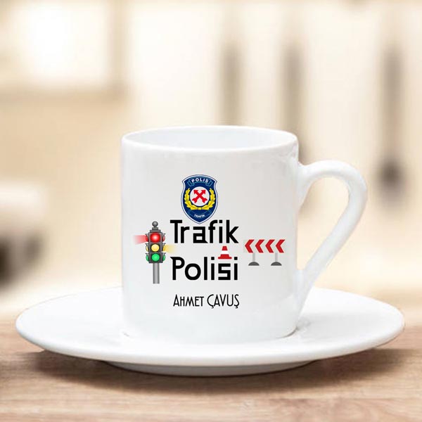 Trafik Polisi Türk Kahve Fincanı