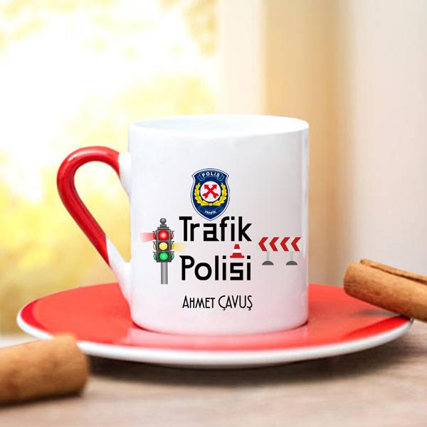 Trafik Polisi Türk Kahve Fincanı