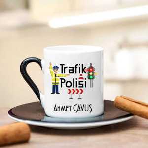 Trafik Polisi Türk Kahvesi Fincanı - Thumbnail