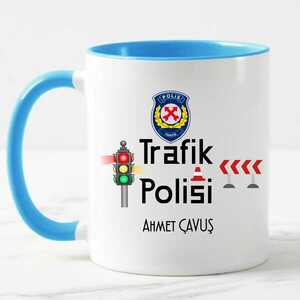 Trafik Polisine Hediye Kupa Bardak - Thumbnail