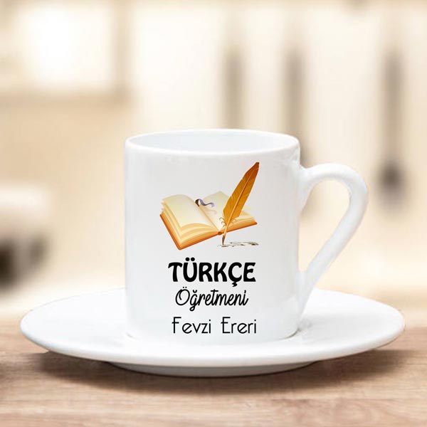 Türkçe Öğretmeni Türk Kahvesi Fincanı