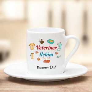 Veteriner Hekim Türk Kahve Fincanı - Thumbnail