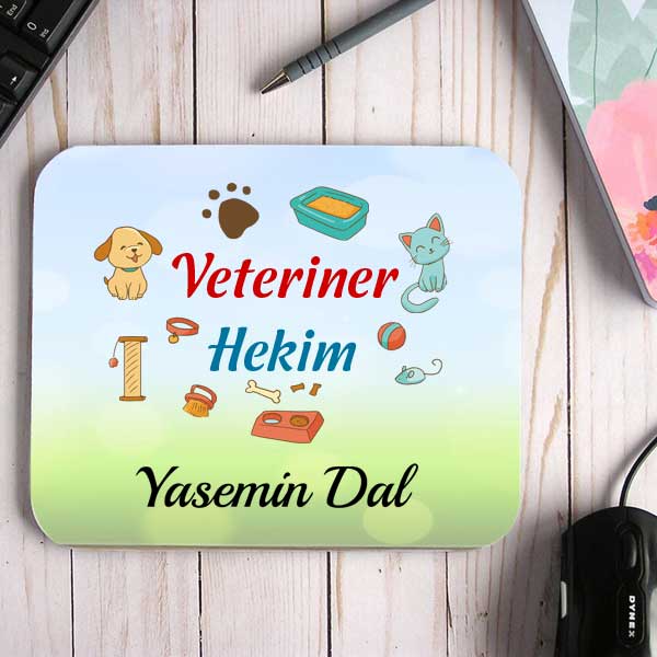 Veteriner Hekime Hediye İsimli Mouse Pad