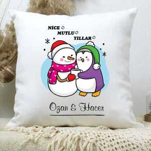  - Yeni Yıl Hediyesi Nice Mutlu Yıllara Yastık