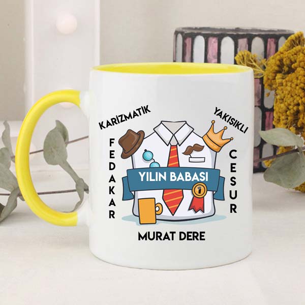Yılın Babası İsimli Kupa Bardak